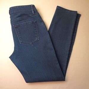 Loft Jeans Size 28/6 Curvy Skinny Leg Low Rise Dark Wash Y2K Classic Stretch